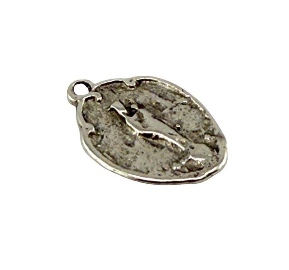 Médaille de la Vierge Marie, finition vieillie, étain – PT433