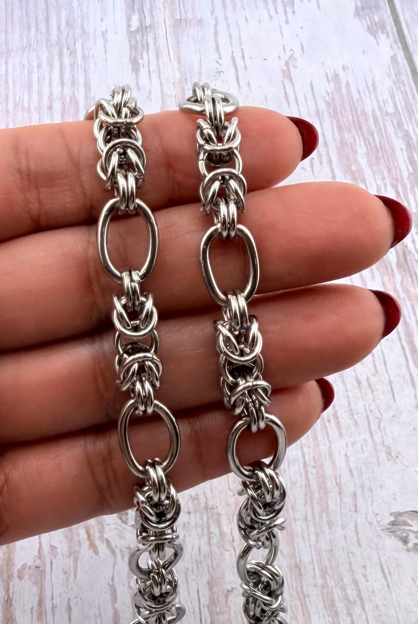 Large Chunky Byzantine Chain, Stainless Steel