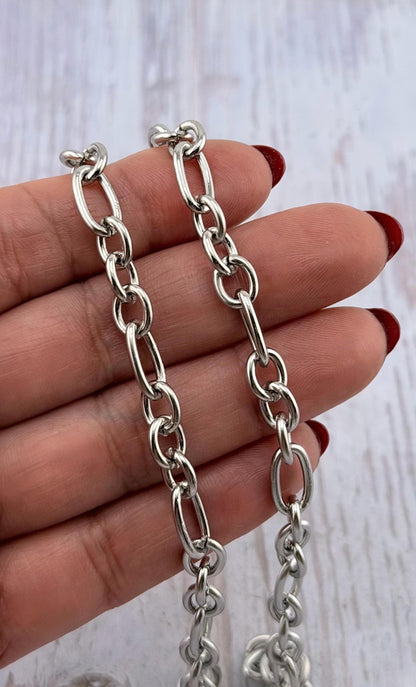 Large Cable Chain, Stainless Steel