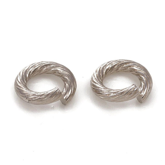 10-Extra Heavy Duty 12 Gauge Jump Ring, Stainless Steel - SS024-JR