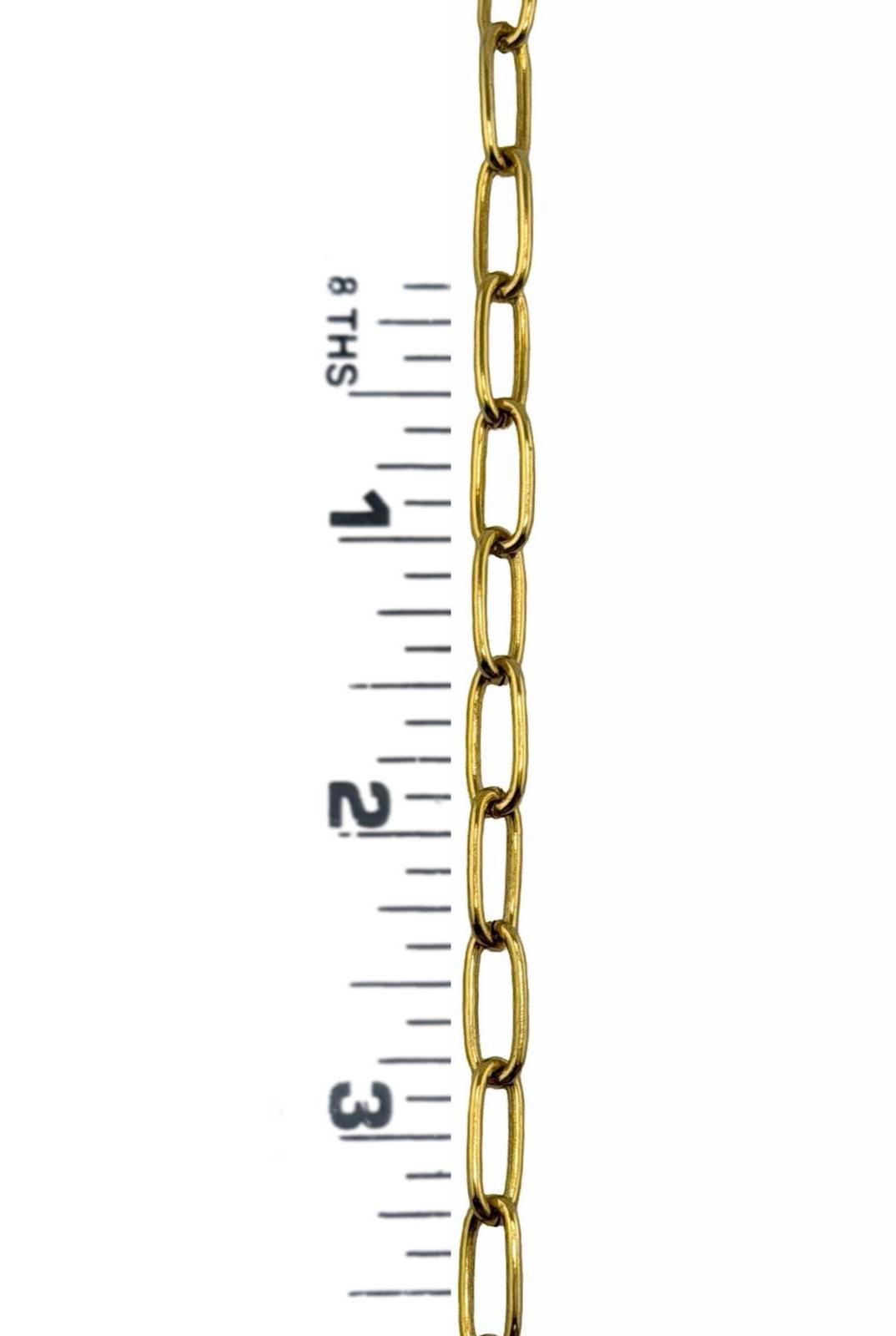 Large Paperclip Link Chain, Antiqued 18k Gold Plated - G099-CH