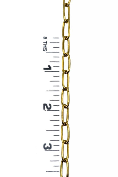 Large Paperclip Link Chain, Antiqued 18k Gold Plated - G099-CH
