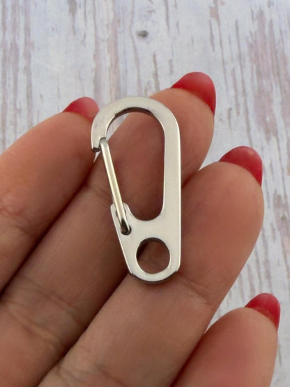 Large Clip Lobster Clasp, Stainless Steel - SS078