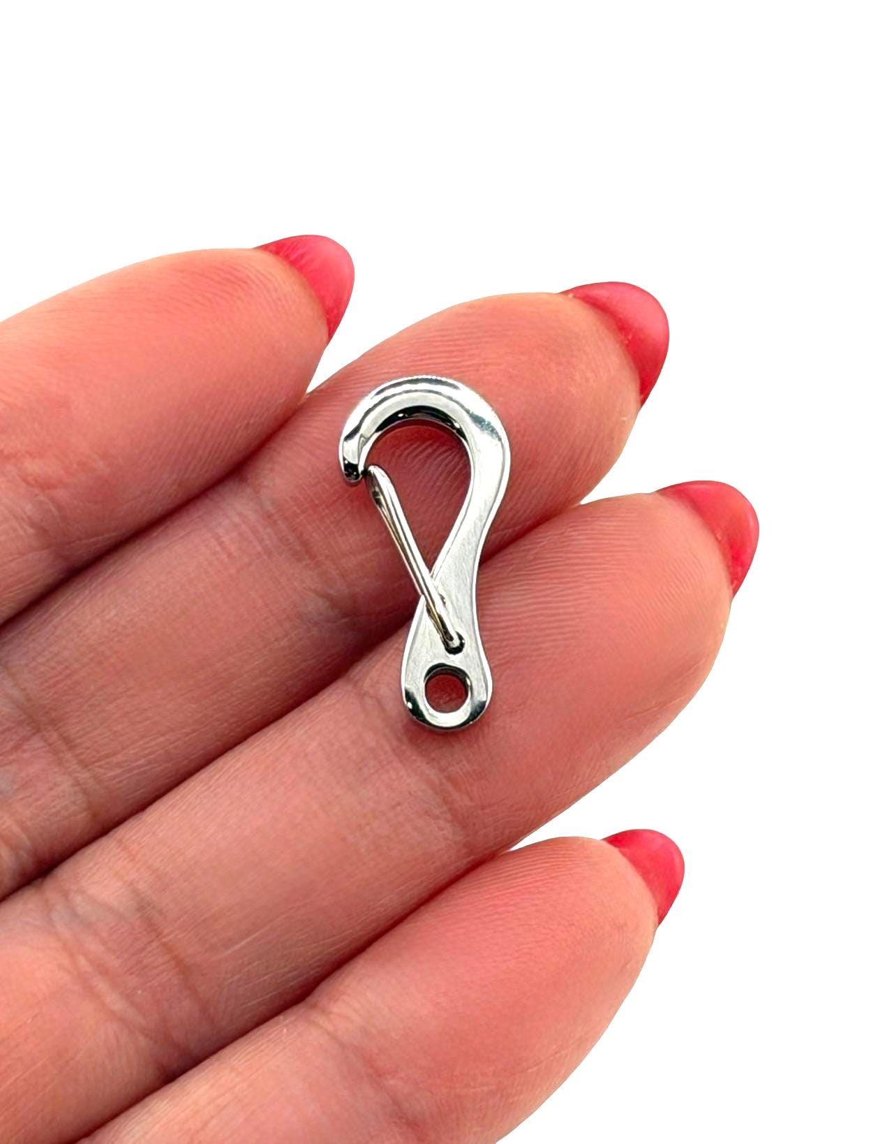 Small Clip Lobster Clasp, Stainless Steel - SS079
