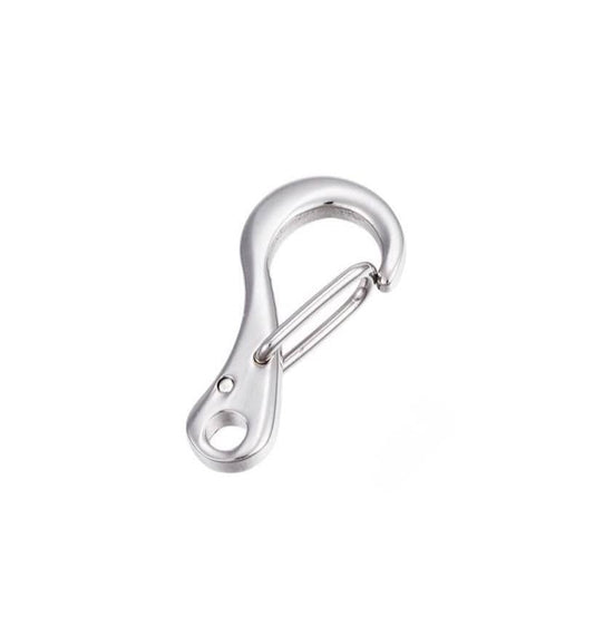 Small Clip Lobster Clasp, Stainless Steel - SS079