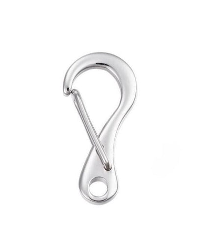 Small Clip Lobster Clasp, Stainless Steel - SS079