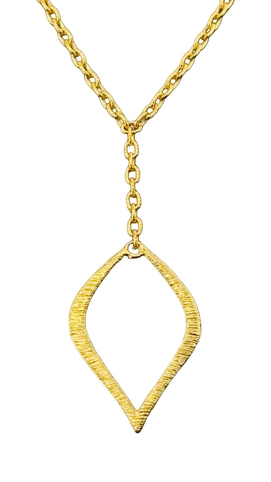 Large Teardrop Loop, Satin 18K Gold Plated- ST605