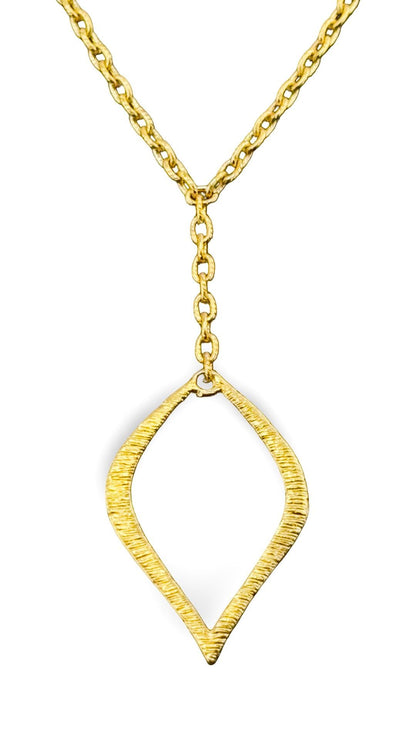 Micro Oval Cable Chain, Satin 18k Gold Plated - S087-CH