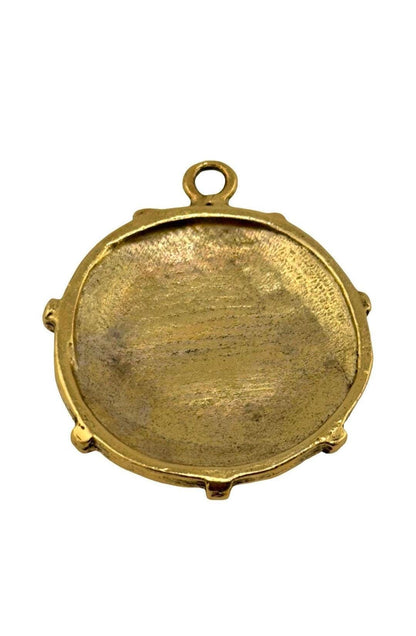 Breloque radieuse martelée, plaquée or 18 carats vieilli - AG070