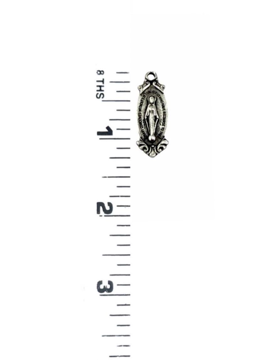 Médaille Vierge Marie, étain vieilli - PT393