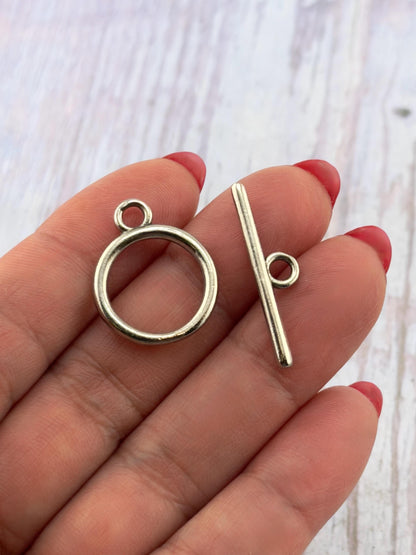 Classic Toggle Clasp, Antiqued Pewter - PT709