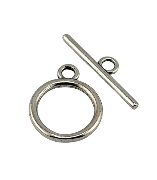 Classic Toggle Clasp, Antiqued Pewter - PT709