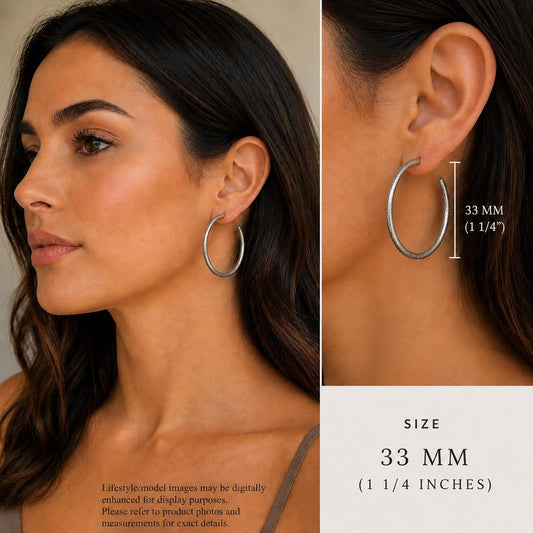 Half Hoop Earrings, Antiqued Pewter - PT715