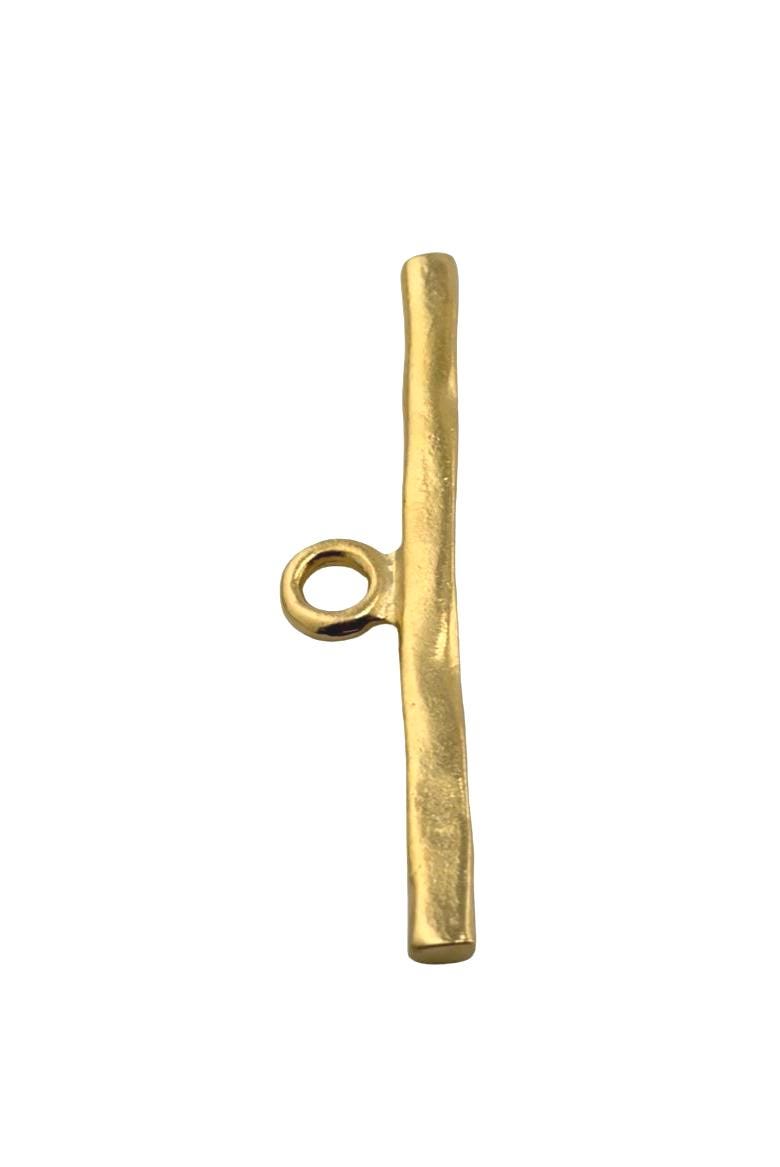 Large Single Toggle Bar, Satin Gold Plated - ST732