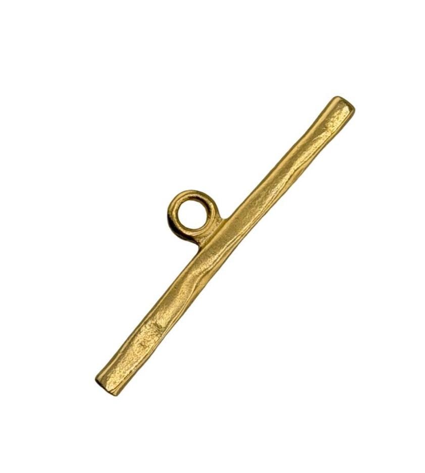 Large Single Toggle Bar, Satin Gold Plated - ST732