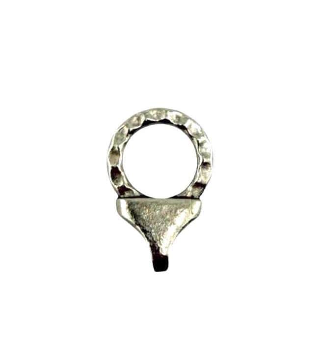 Hammered Chain End Connector & Bar, Antiqued Pewter - PT423/A