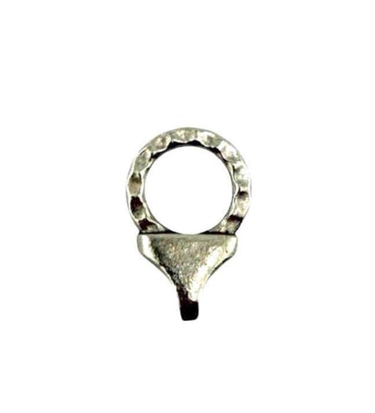 Hammered Chain End Connector & Bar, Antiqued Pewter - PT423/A