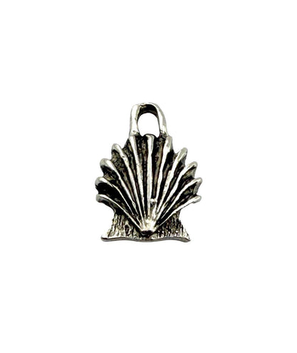 Small Seashell Charms, Antiqued Pewter - PT705
