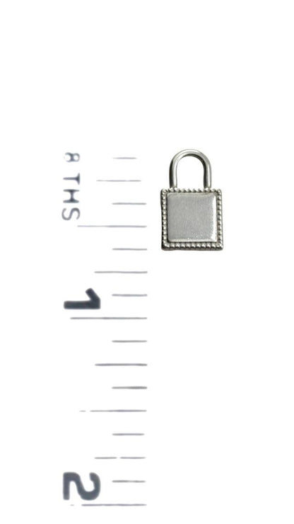 Small Padlock 304 Stainless Steel Charm, Non Tarnish,DIY Jewelry Making Supplies,Silver Components, Small Findings, Pendants, Locket, SS101
