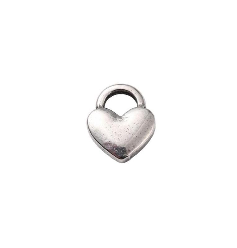 Tiny Heart Charm, 304 Solid Stainless Steel - SS097