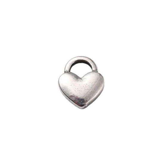 Tiny Heart Charm, 304 Solid Stainless Steel - SS097