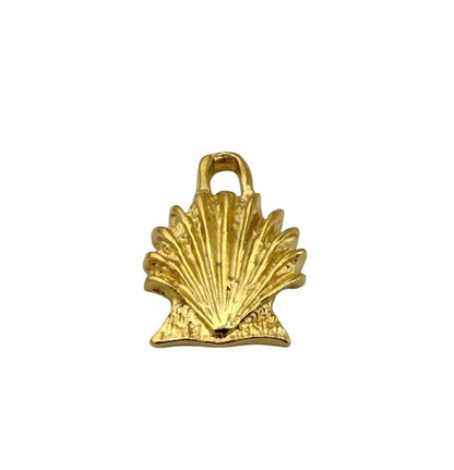 Small Seashell Charms, Satin Gold Plated - ST704