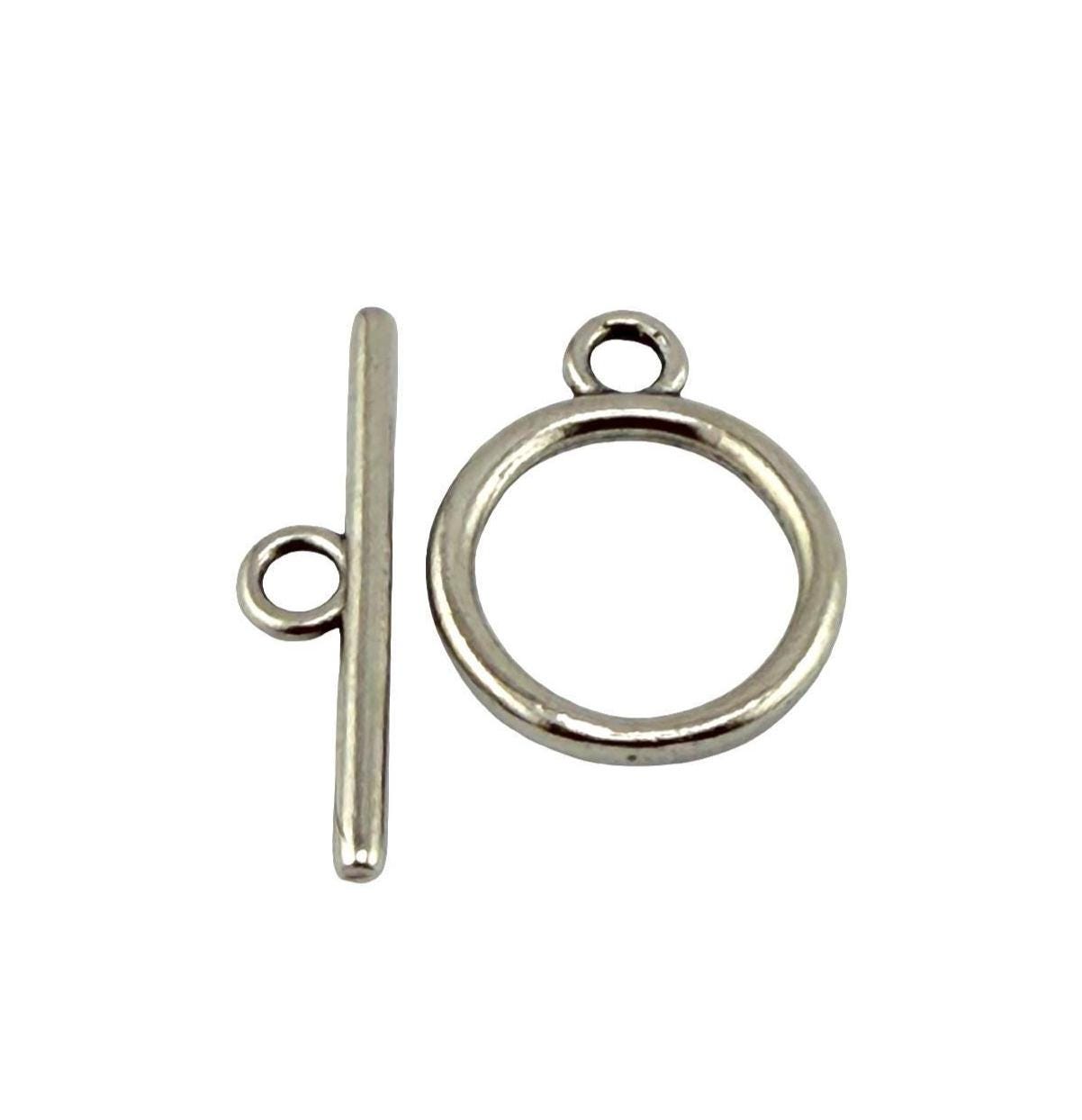 Classic Toggle Clasp, Antiqued Pewter - PT709