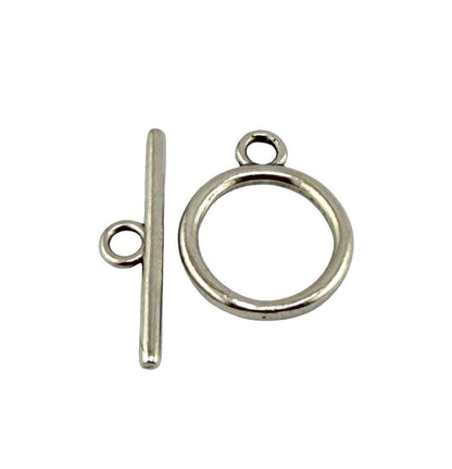 Classic Toggle Clasp, Antiqued Pewter - PT709
