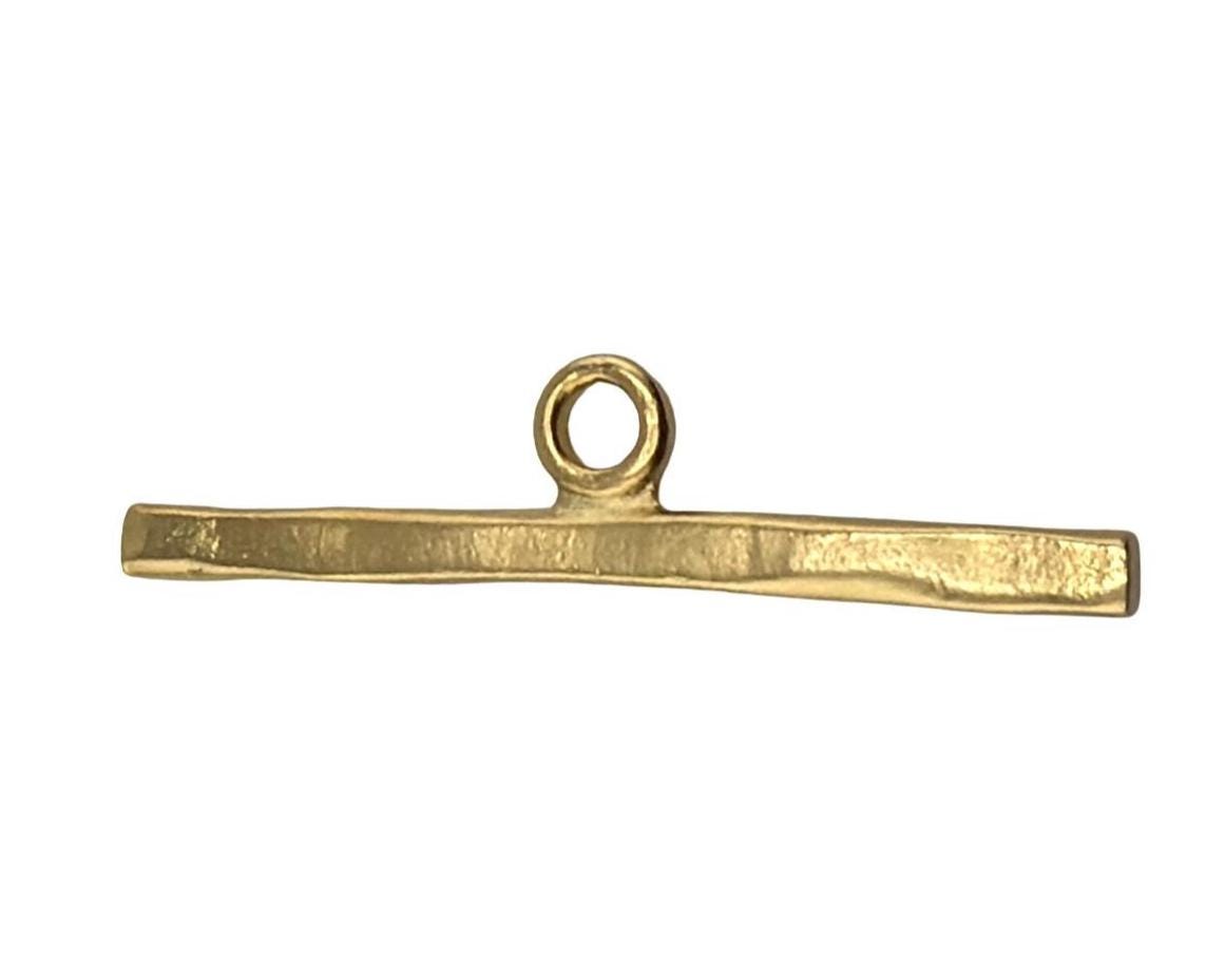 Large Single Toggle Bar, Satin Gold Plated - ST732