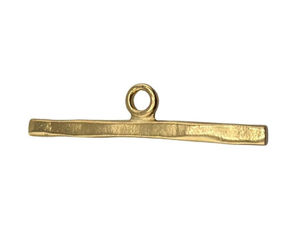 Large Single Toggle Bar, Satin Gold Plated - ST732