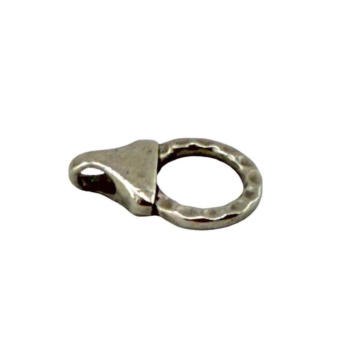 Hammered Chain End Connector & Bar, Antiqued Pewter - PT423/A