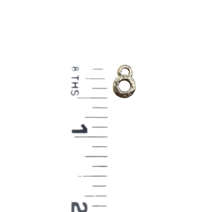 Tiny Double Loop Connectors (2 count), Antiqued Pewter - PT451
