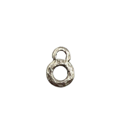 Tiny Double Loop Connectors (2 count), Antiqued Pewter - PT451