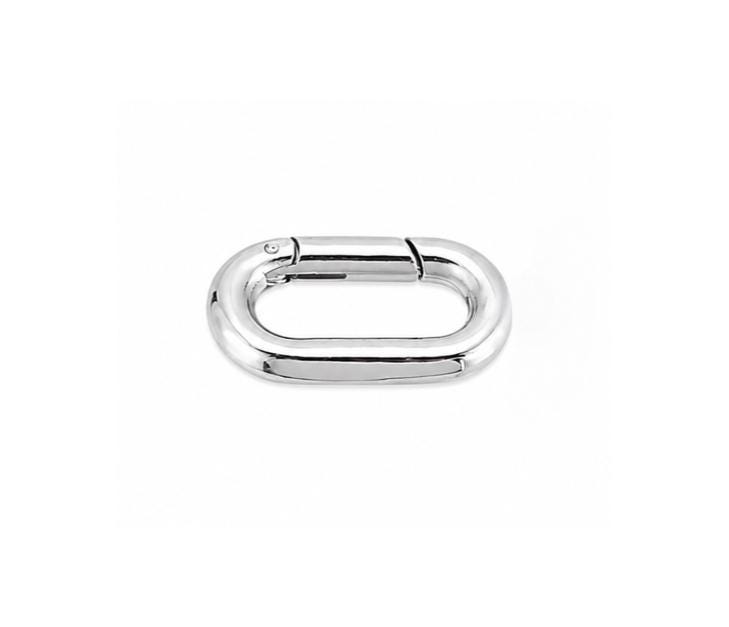Small Oval Multi-use 316 Stainless Steel Spring Gate Ring Clasp - SS090