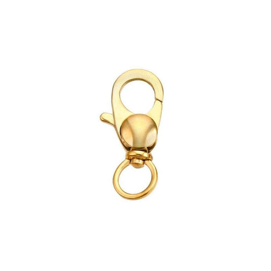 Large Swivel Lobster Claw Gold Clasps, 304 Stainless Steel - GS102