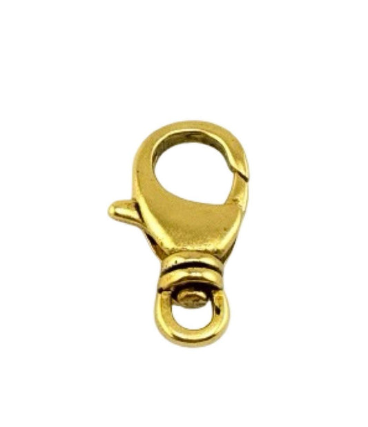 Swivel Lobster Clasp, Antiqued Gold Plated - AG048