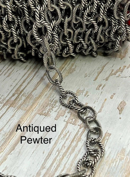 Large Triple Cable Chain, Various Finishes