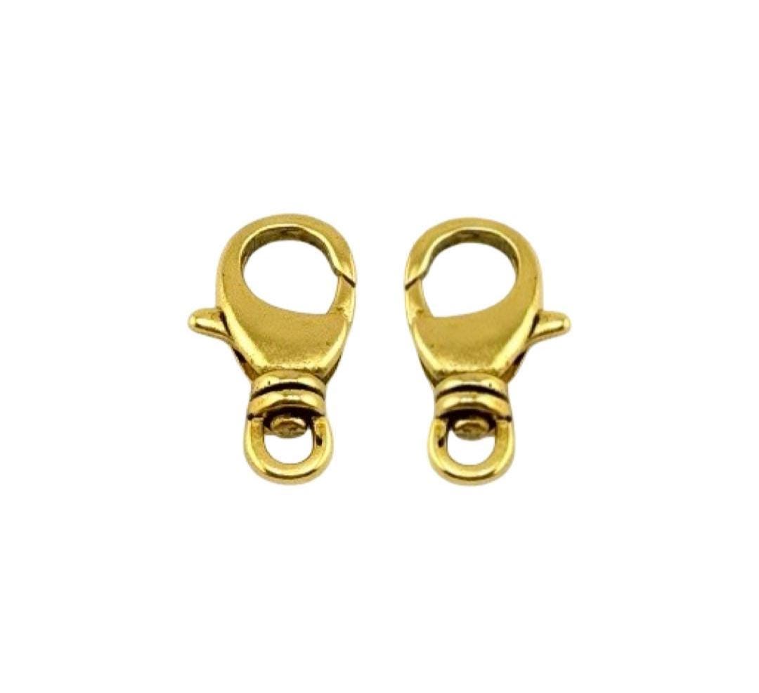 Swivel Lobster Clasp, Antiqued Gold Plated - AG048