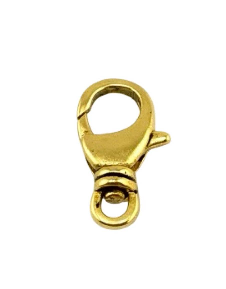 Swivel Lobster Clasp, Antiqued Gold Plated - AG048