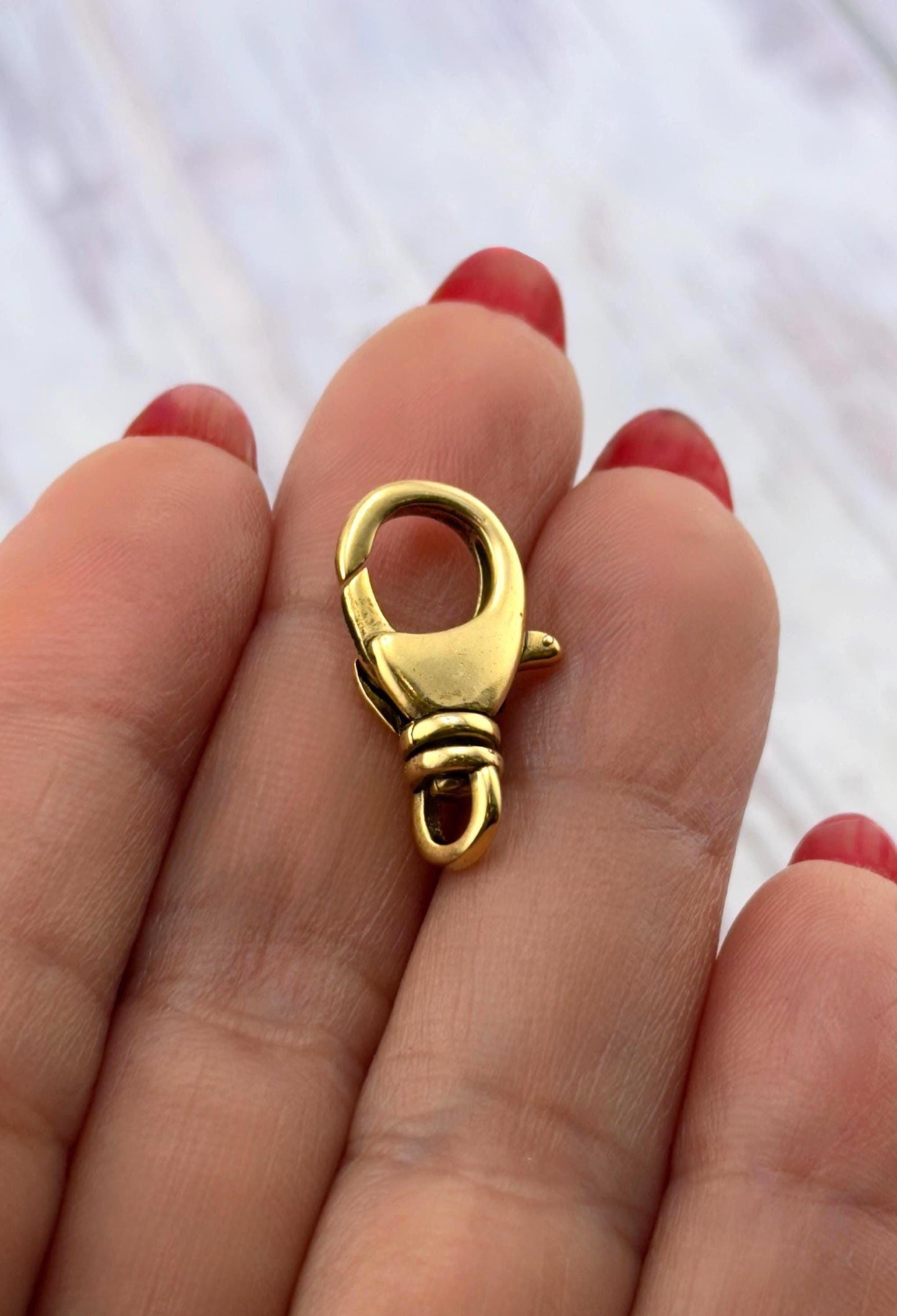 Swivel Lobster Clasp, Antiqued Gold Plated - AG048