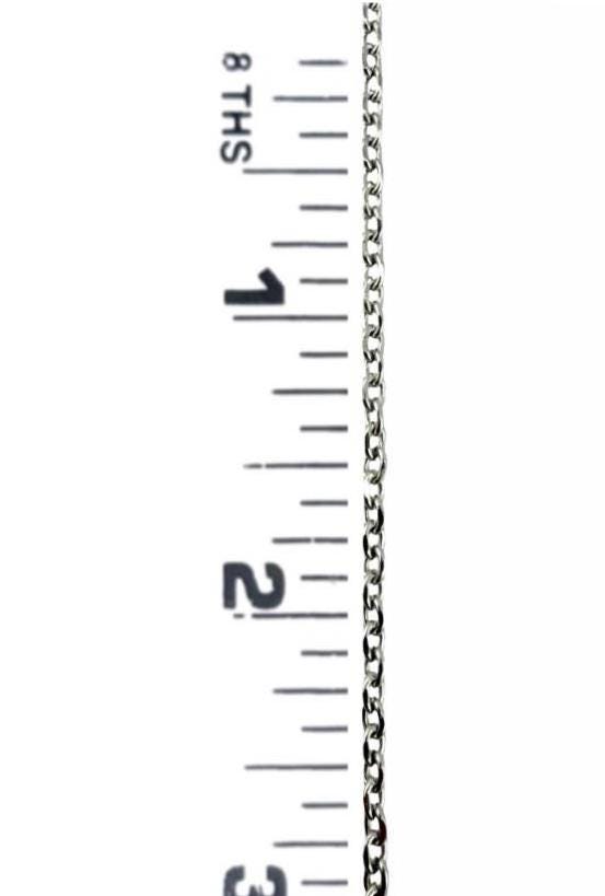 3 FT - Dainty Textured Chain, Stainless Steel