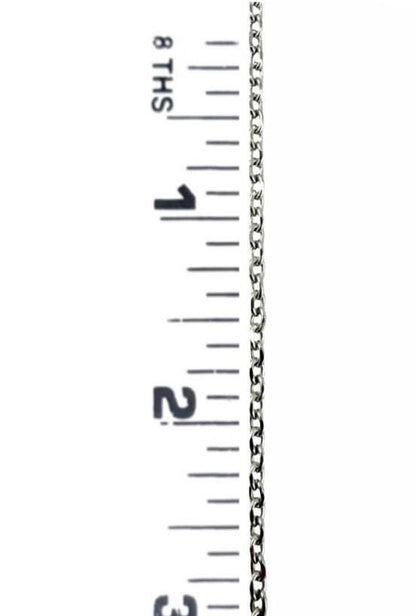 3 FT - Dainty Textured Chain, Stainless Steel