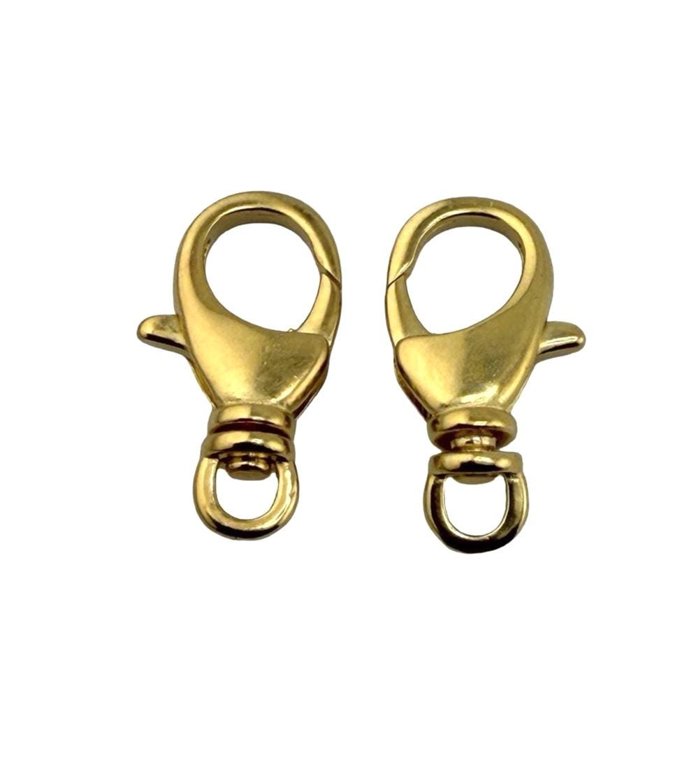 Swivel Lobster Clasp, Satin Gold Plated - ST228