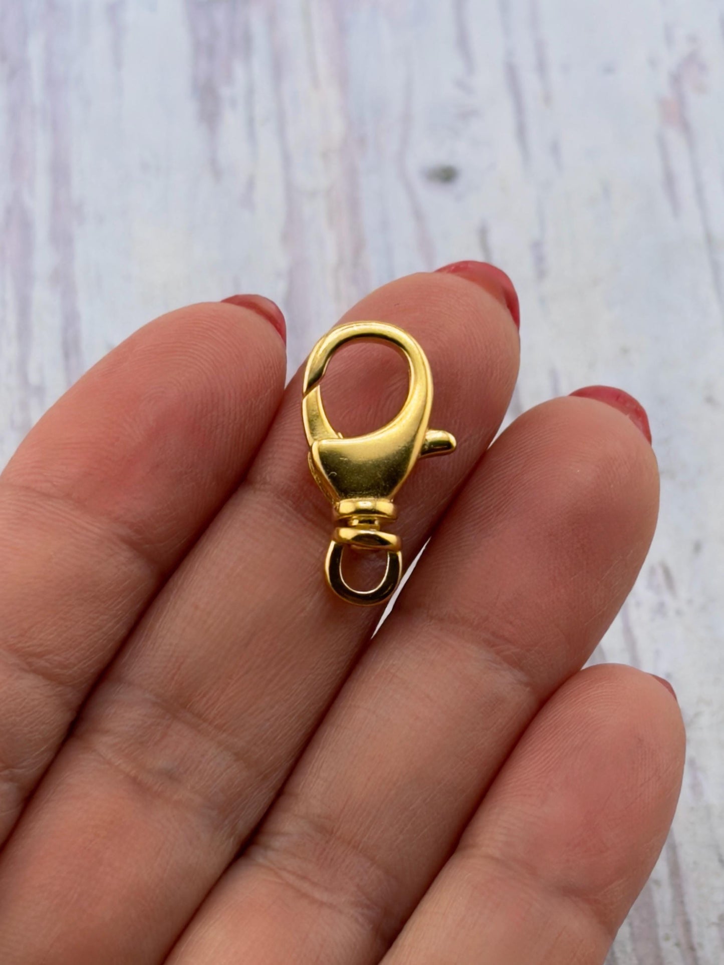 Swivel Lobster Clasp, Satin Gold Plated - ST228