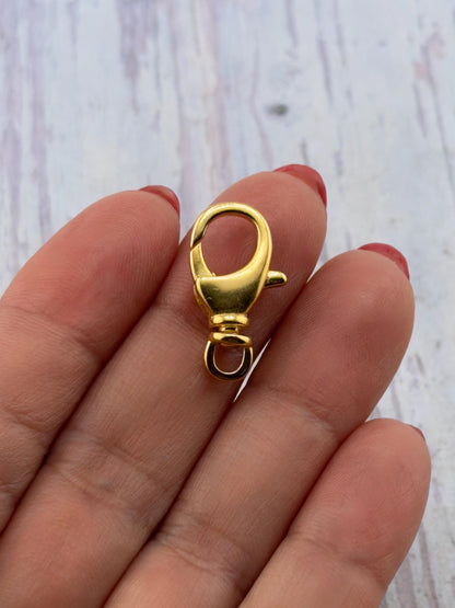 Swivel Lobster Clasp, Satin Gold Plated - ST228