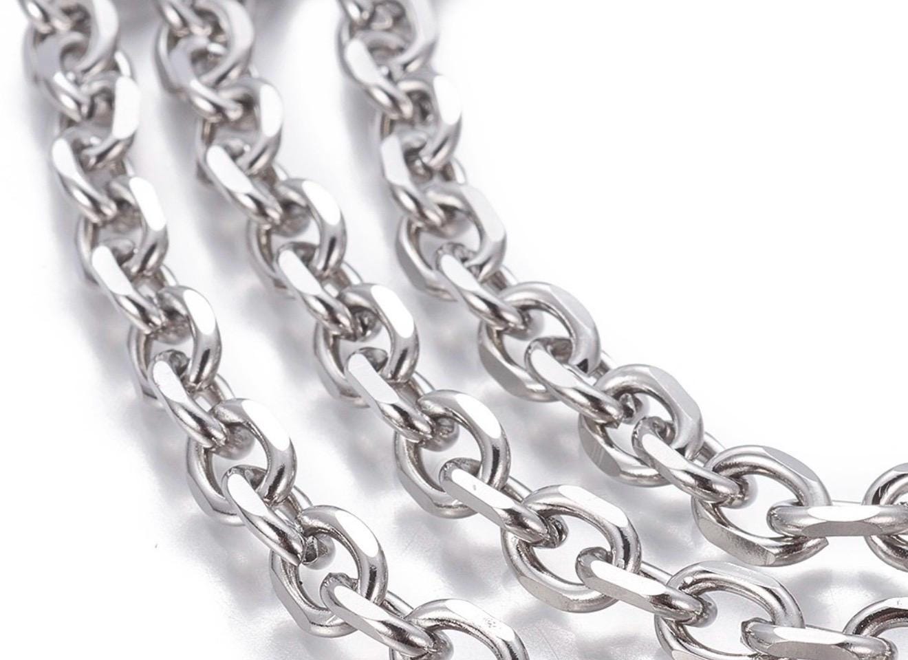 8x6mm Cable Chain, Stainless Steel - SS149-CH
