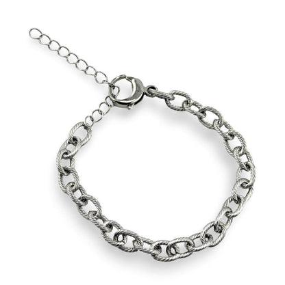 5 Feet - Extender Stainless Steel Minimalist Oval Twist Chain