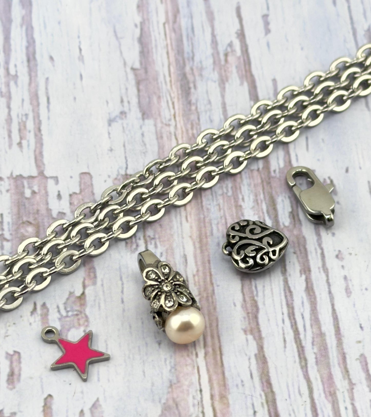Flat Link Minimalist Oval Chain, Stainless Steel