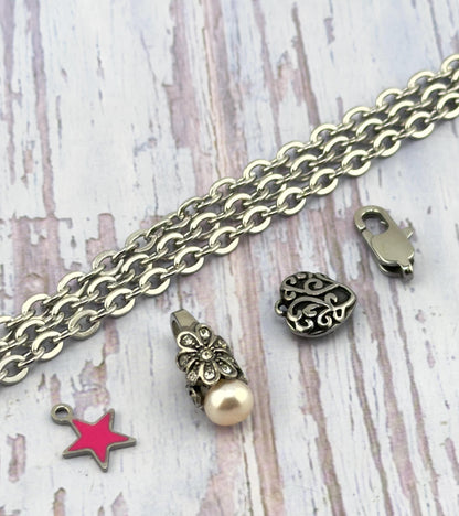 Flat Link Minimalist Oval Chain, Stainless Steel