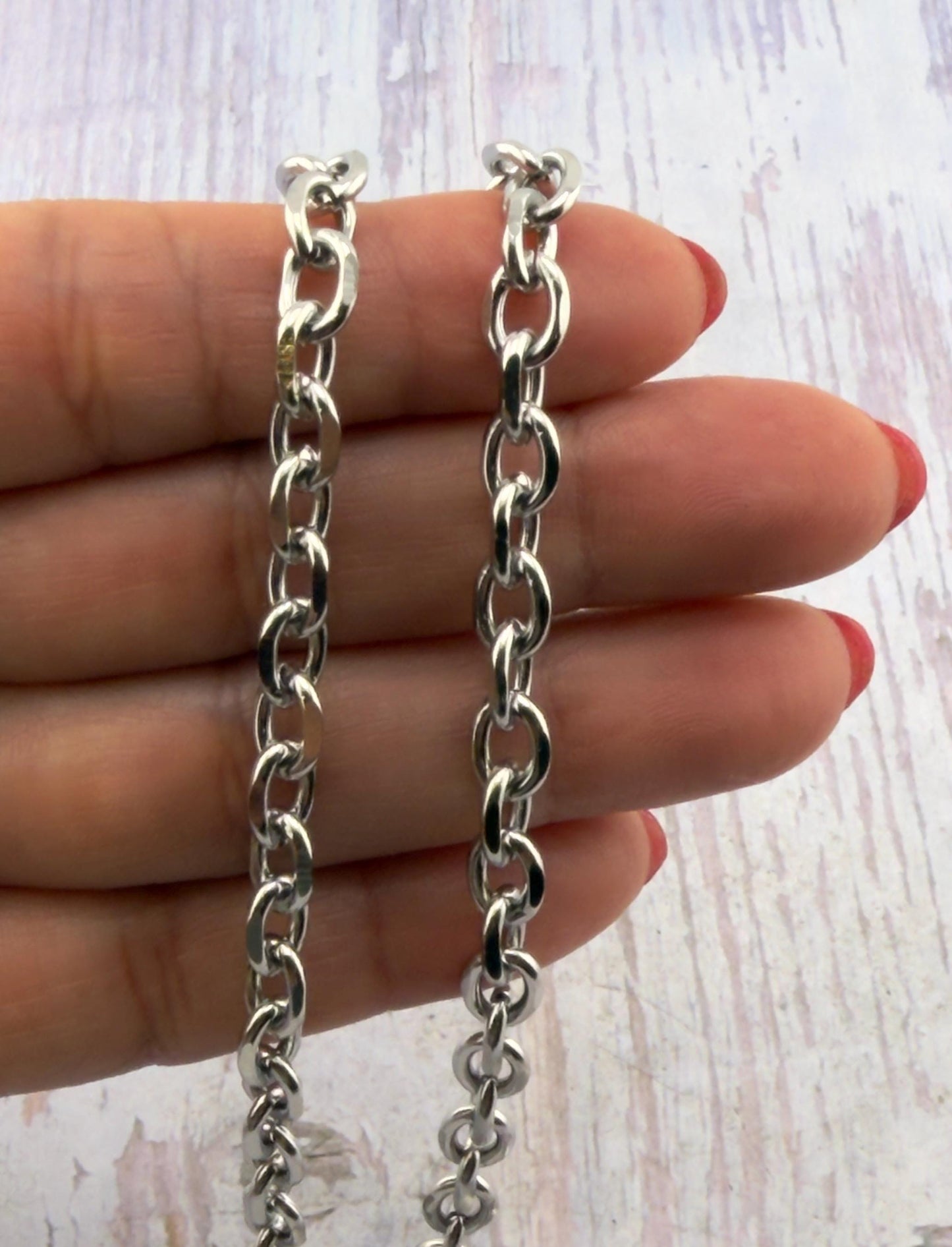 8x6mm Cable Chain, Stainless Steel - SS149-CH